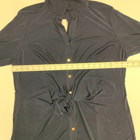 Philosophy Women's Cut and Sew Button Up Long Sleeve Midi Dress Size 1X NWT - Picture 12 of 15